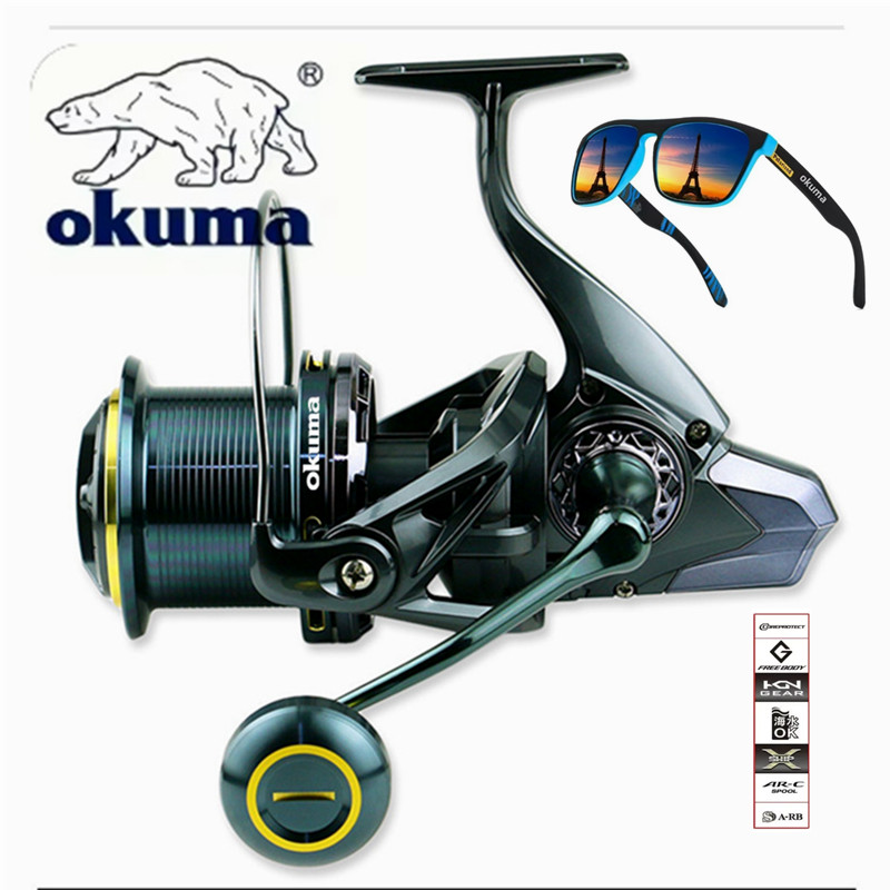 OKUMA Fishing Reel 9000-14000  - đánh giá và giá Daiwa Reel Bg
